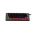 Teclado Mecânico Gamer New Hero Titan Mini 60%, Rainbow, Switch Blue, ABNT2, USB, Preto e Cinza