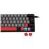 Teclado Mecânico Gamer New Hero Titan Mini 60%, RGB, Switch Blue, ABNT2, USB, Cinza e Preto