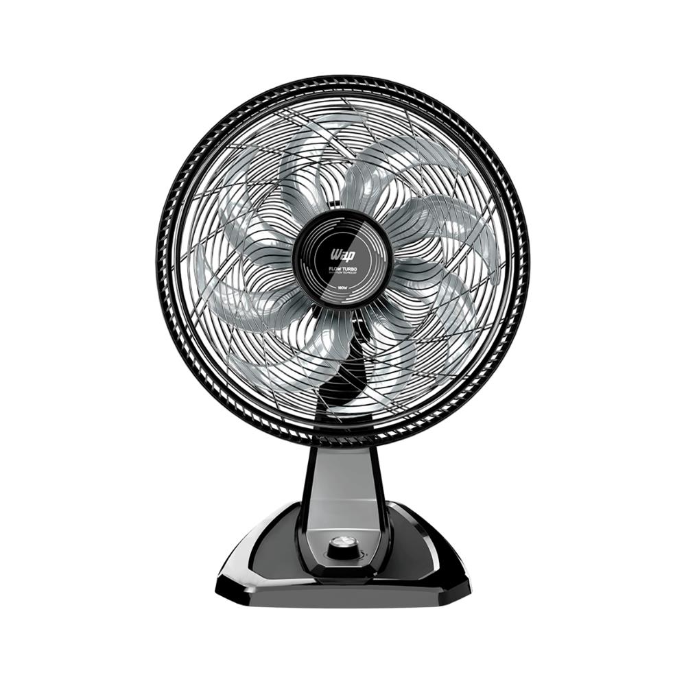 Ventilador WAP Flow Turbo 2 em 1, 50cm, 180W, 8 Pás, 3 Velocidades, Preto