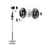 Ventilador de Coluna WAP Flow Turbo Eco, 50cm, 180W, 8 Pás, 3 Velocidades, Preto