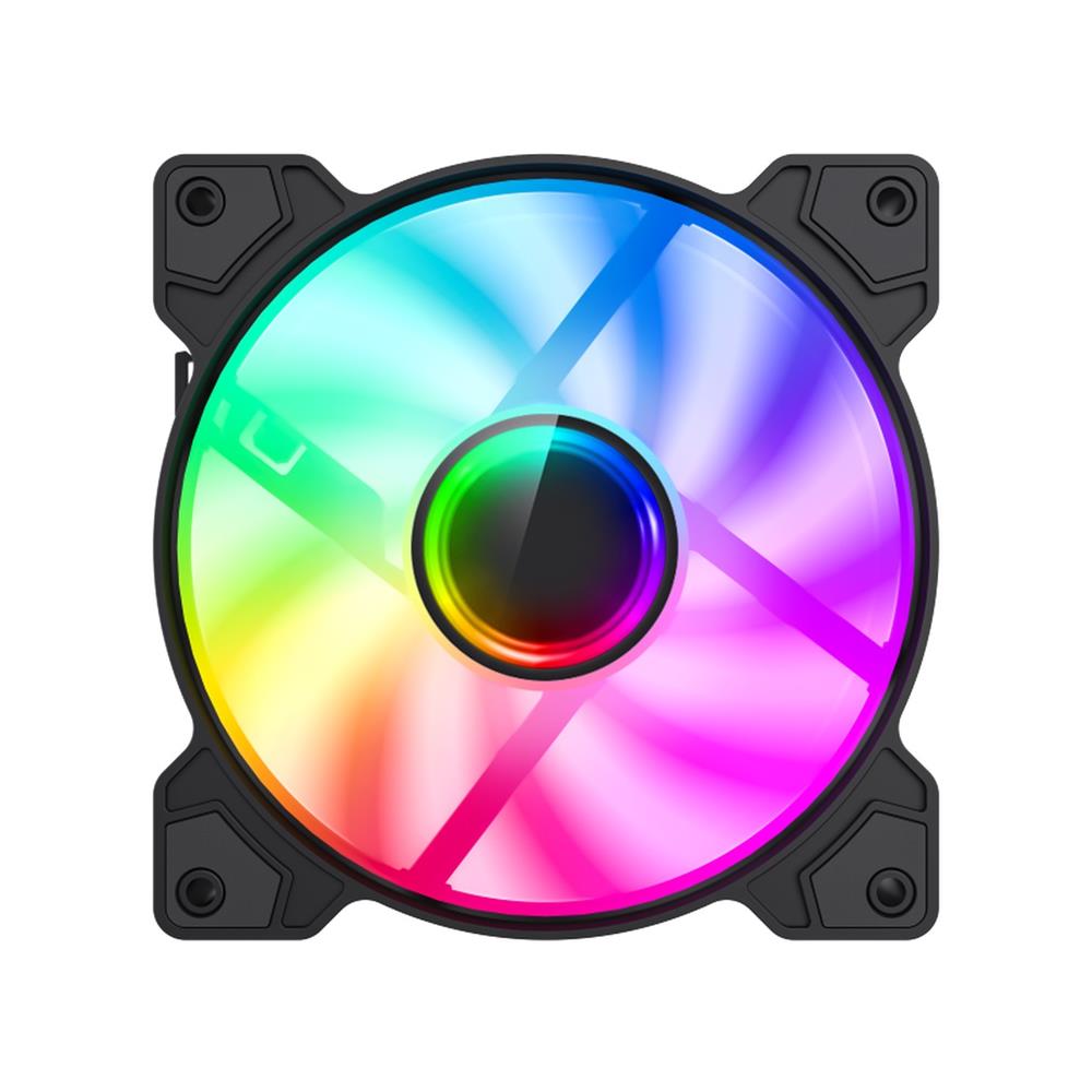 Ventoinha Para Computadores Gammemax, RGB, 120mm, Preto - FN12A-S6I-B