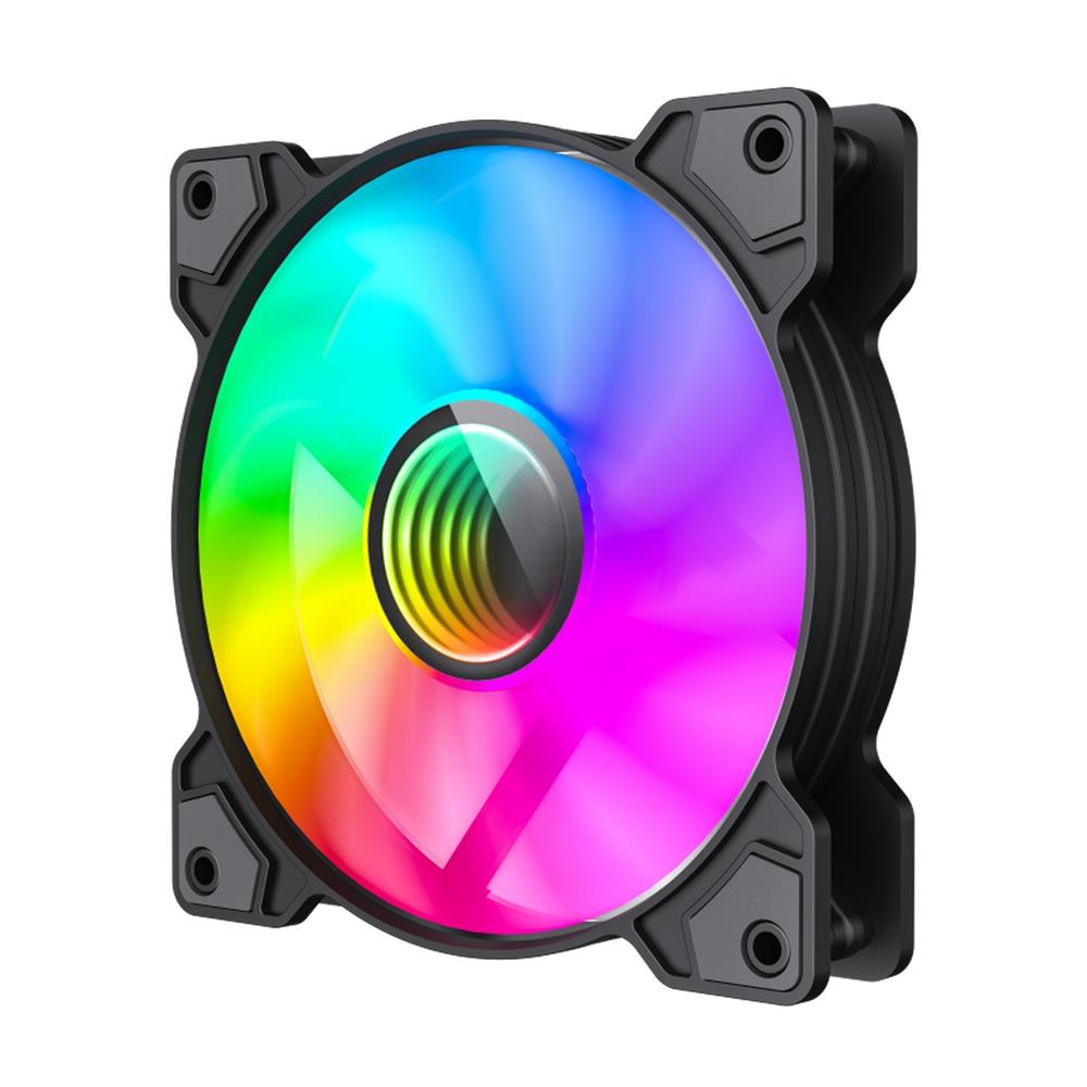 Ventoinha Para Computadores Gammemax, RGB, 120mm, Preto - FN12A-S6I-B