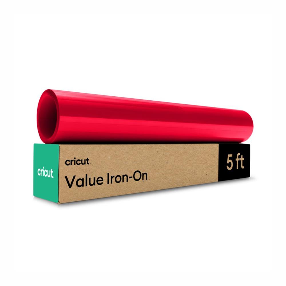 Vinil Termocolante Cricut econômico, Vermelho (30 cm x 1,5 m)