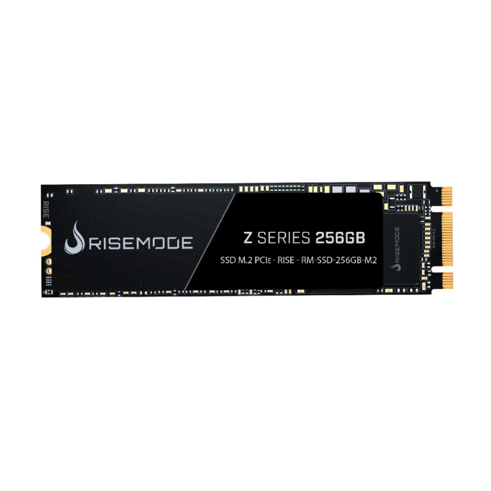 SSD M.2 NVMe Rise Mode Z Series, 256GB, PCIe 3.0 x4, Leitura 2400MB/s, Gravação 1500MB/s