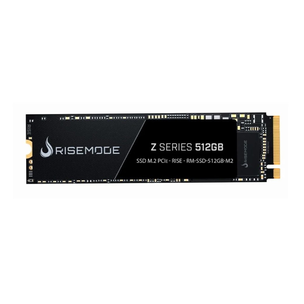 SSD M.2 NVMe Rise Mode Z Series, 512GB, PCIe 3.0 x4, Leitura 3100MB/s, Gravação 1800MB/s